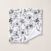 Fleurs Lys Noires (Gant de toilette)