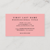 Fleurs Lys roses Cartes de visite (Dos)