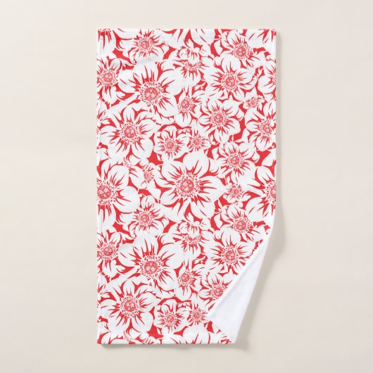 Fleurs Mandala 8 (Serviette à main)