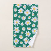 Fleurs marguerites blanches de classe design botan (Serviette à main)