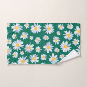 Fleurs marguerites blanches de classe design botan (Serviette à main)