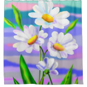 Fleurs marguerites Douche Rideau (Devant)