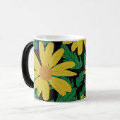 Fleurs marguerites jaunes avec tasse à café feuill (Devant gauche)