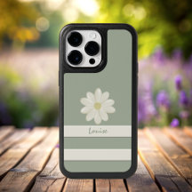 Fleurs marguerites Nom Sage Green OtterBox Coque