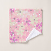 Fleurs marguerites Rose, Violet, Serviette De Bain (Gant de toilette)