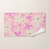 Fleurs marguerites Rose, Violet, Serviette De Bain (Serviette à main)