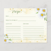 Fleurs marguerites sauvages printemps carte de rec (Devant)