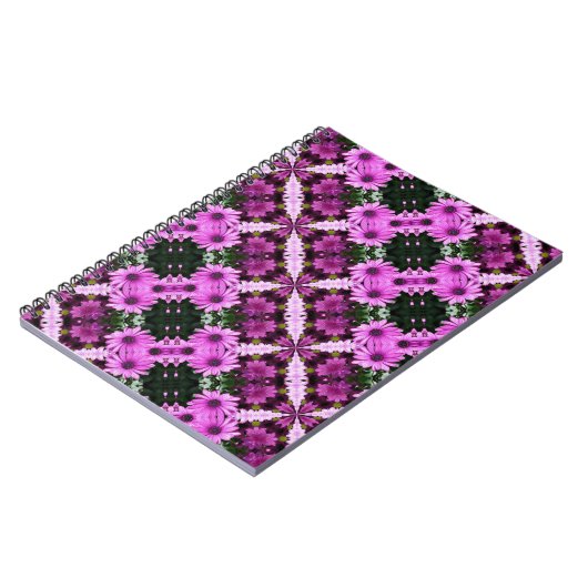 Fleurs marguerites violettes Carnet d'art Abstrait (Côté gauche)