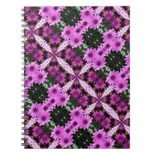 Fleurs marguerites violettes Carnet d'art Abstrait