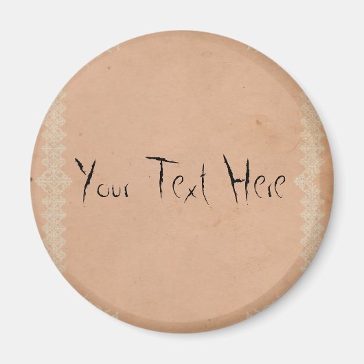 Fleurs Maria Grandes, Aimant Rond 3 Pouces (Devant)