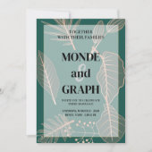 Fleurs Mariage Invitations Art (Devant)