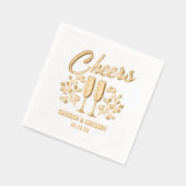 Fleurs mariages de Champagne Cheers Nom personnali (Gauche)