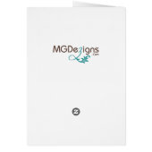 fleurs marine et argent mariage d'aquarelle (Dos)