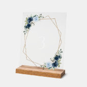 Fleurs marines, Fleurs bleues, Numéros de tableau (Angle)