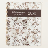 Fleurs Marron et Blanc Vintage (Devant)