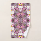 Fleurs mauves victoriennes  (Serviette à main)