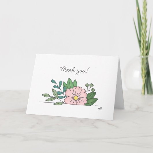 Fleurs Merci 7 cartes (Devant)