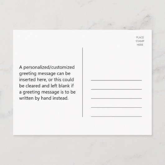 Fleurs + "Merci !" Carte postale (Dos)