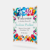 Fleurs mexicaines Fiesta Baby shower Bienvenue (Angle)