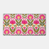 Fleurs mexicaines rétro floral rose fuchsia (Recto)