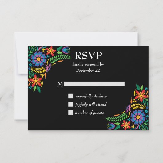 Fleurs mexicaines RSVP (Devant)