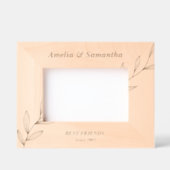 Fleurs mignonnes Amis Cadre personnalisé en bois (Recto)