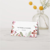 Fleurs mignonnes Cartes de Mariage rustique (Dos)