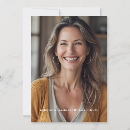 Fleurs mignonnes Ditzy Invitation de fête d'annive (Dos)