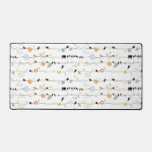 Fleurs mignonnes et oiseaux sur le fil (Recto)