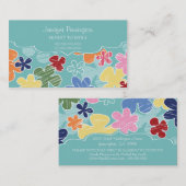 Fleurs mignonnes maman ou carte de visite appelant (Devant / Derrière)