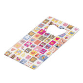 fleurs mignonnes, oiseaux, motif de carrés de (Devant Angle)