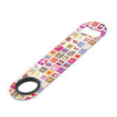 fleurs mignonnes, oiseaux, motif de carrés de (Dos Angle)