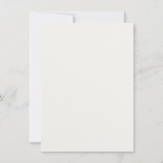 Fleurs minimalistes Elégant Mariage Menu Invitatio (Dos)