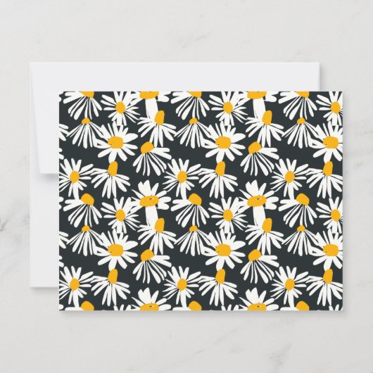 Fleurs minimes Carte moderne design (Dos)