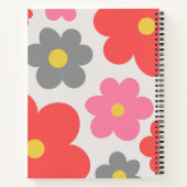 Fleurs mites Script personnalisé Carnet spiral (Dos)