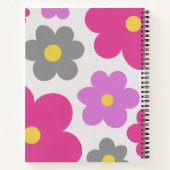 Fleurs mites Script personnalisé Carnet spiral (Dos)