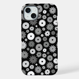 Fleurs monochromes à motif répétitif