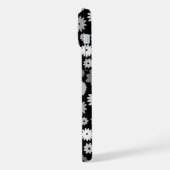 Fleurs monochromes à motif répétitif (Côté gauche)