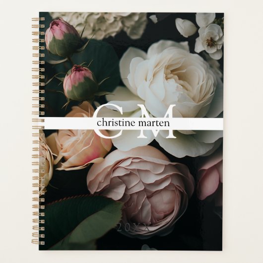 Fleurs monogrammes minimes modernes (Devant)