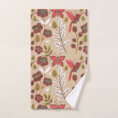 Fleurs motifs florales sans soudure, oiseaux, papi (Serviette à main)