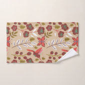Fleurs motifs florales sans soudure, oiseaux, papi (Serviette à main)