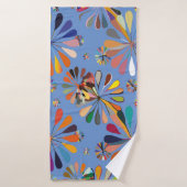 Fleurs multicolores mignonnes (Serviette de bain)