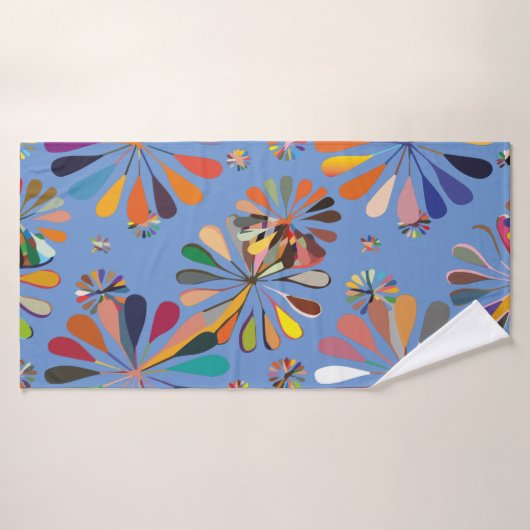 Fleurs multicolores mignonnes (Serviette de bain)