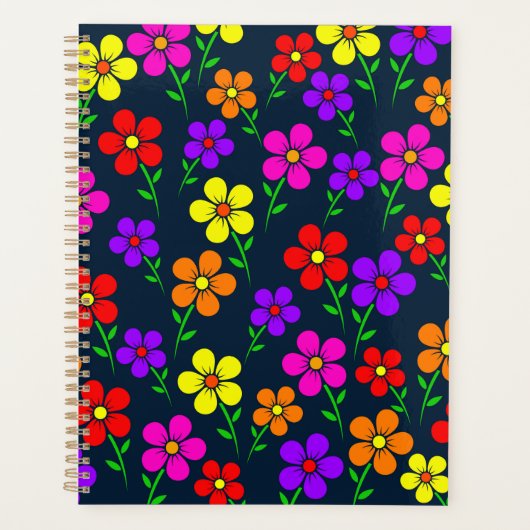 Fleurs multicolores motif floral-34654 (Devant)