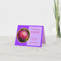 Fleurs Mums Carte de remerciements 2