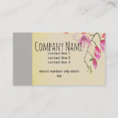 fleurs naturelles carte de visite personnalisé dou (Dos)