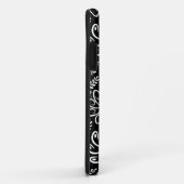 Fleurs noir noir foncé iPhone 5 Coque (Dos/Droite)