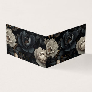 Fleurs noires et blanches