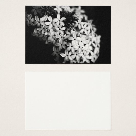 Fleurs noires et blanches (Devant & derrière)