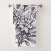 Fleurs noires et blanches (En situation)